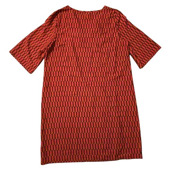 VTG Mud Pie Ethnic Geometeic Dress Size L India Lightweight Colorful Pink Y2K - Picture 3 of 7